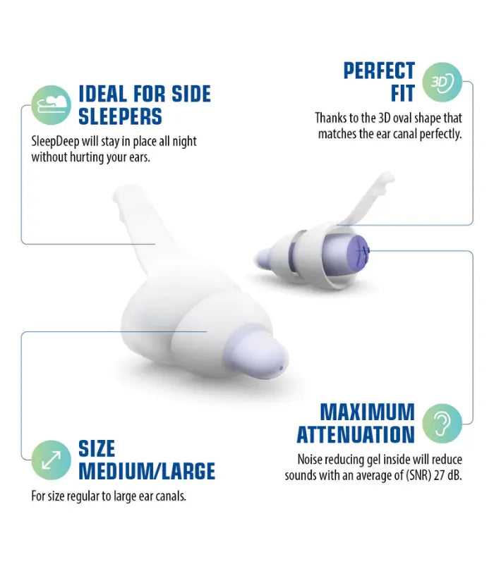 Alpine Sleep Deep Reusable Earplugs